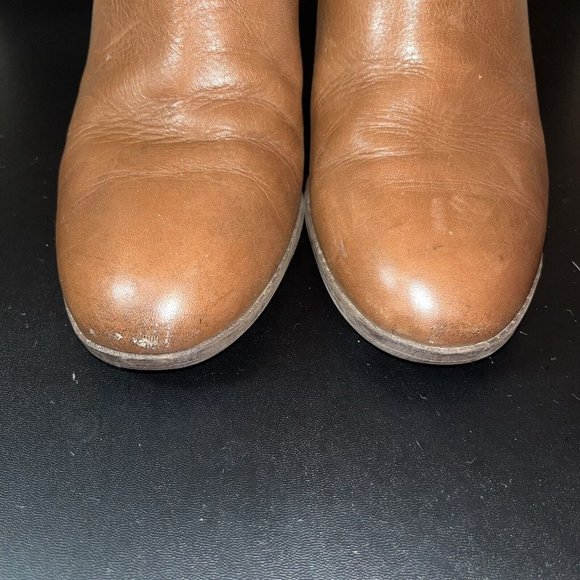 Tommy Hilfiger Twhayley Chestnut Brown Leather Slip On Ankle Boots Size 10 READ - Picture 16 of 16
